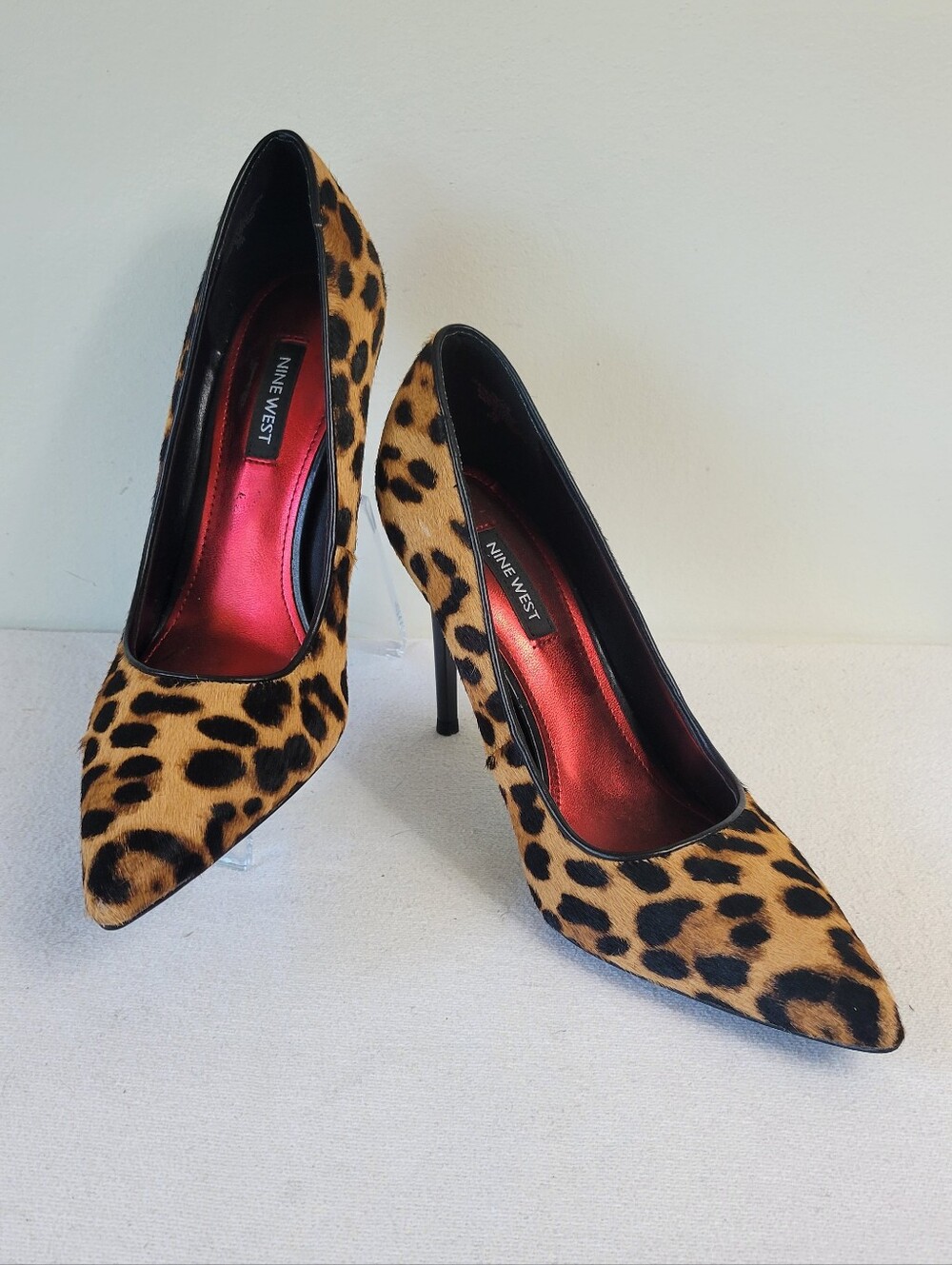 NWOB Nine West Leopard-Print Pointed Toe Stilettos - Tan/Black